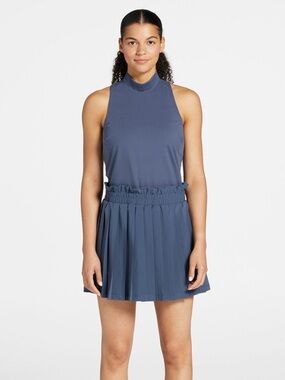 CALIA by Carrie Underwood Slate Blue Pleated Tennis Dress